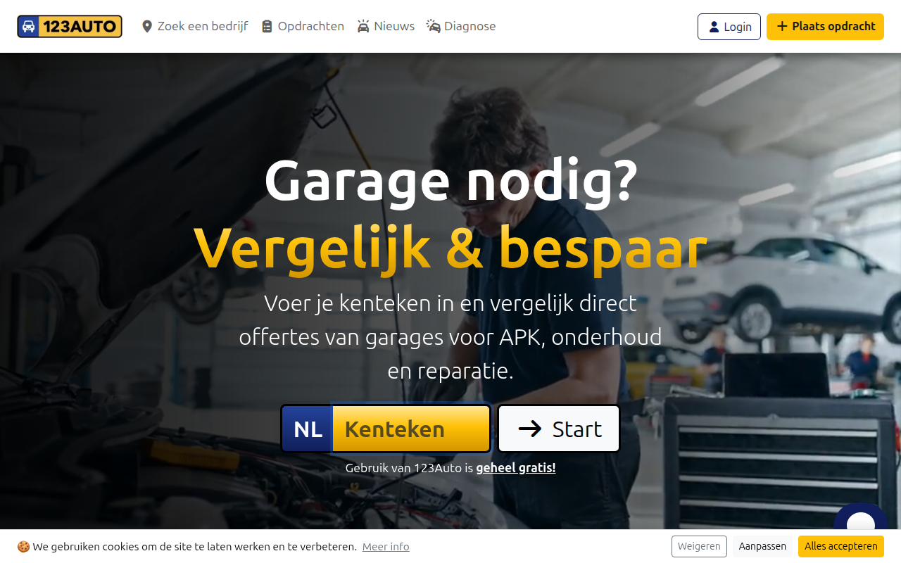 Screenshot van 123auto.nl