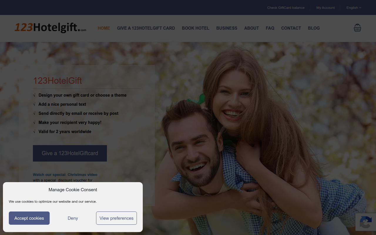 Screenshot van 123hotelgift.com