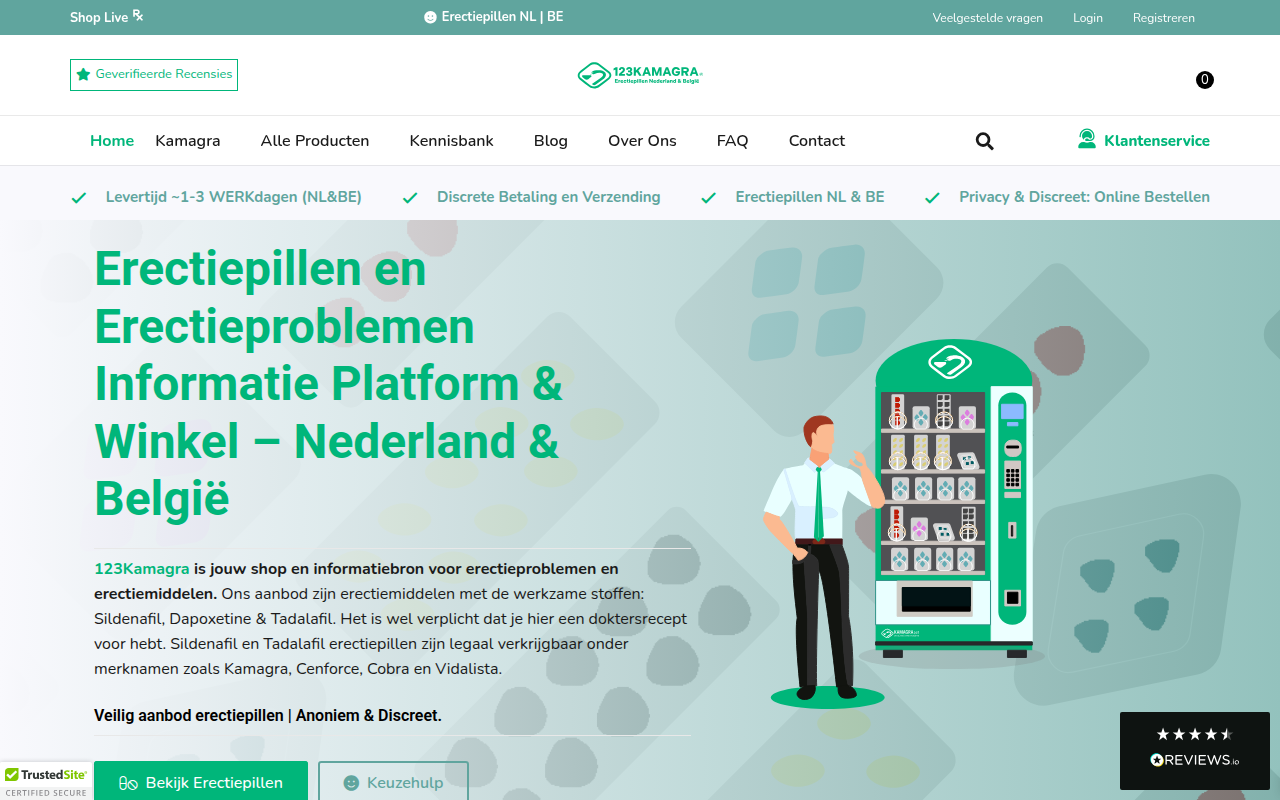 Screenshot van 123kamagra.nl