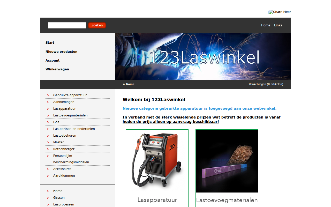 Screenshot van 123laswinkel.nl