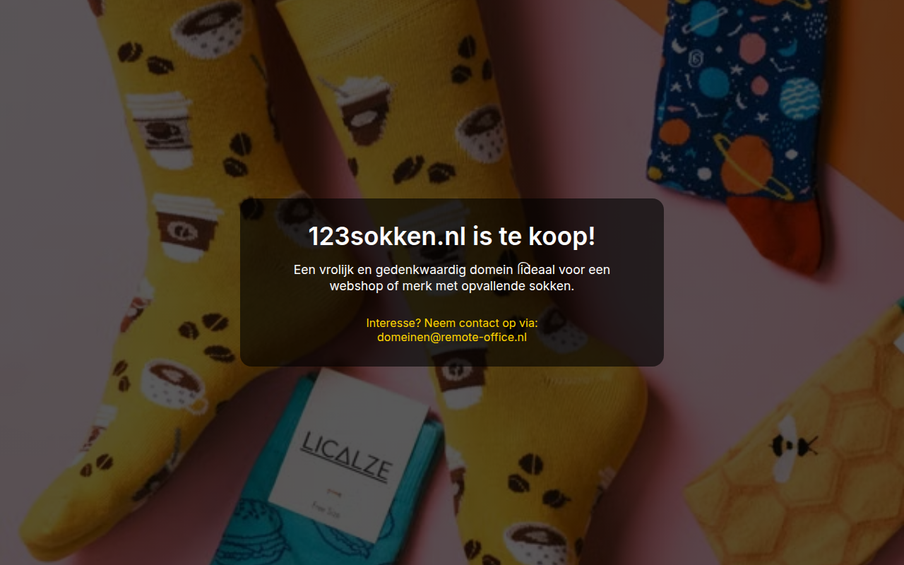 Screenshot van 123sokken.nl