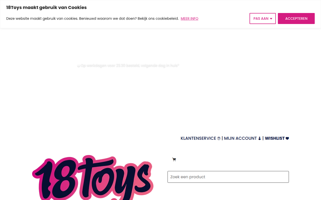 Screenshot van 18toys.nl