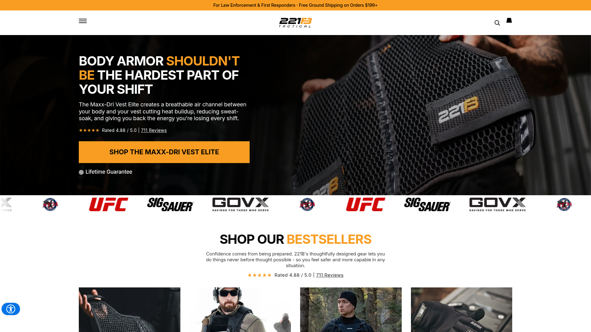 Screenshot van 221btactical.com