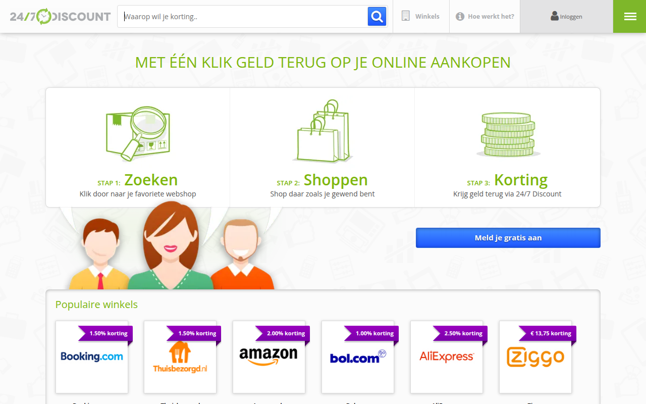 Screenshot van 247discount.nl