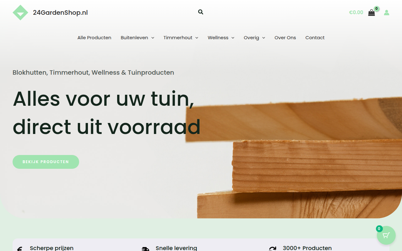 Screenshot van 24gardenshop.nl