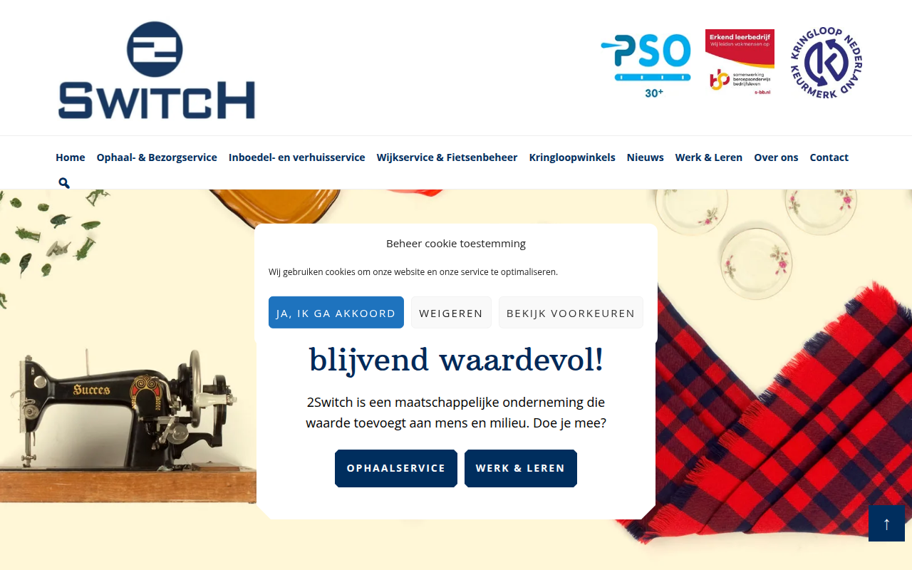 Screenshot van 2switch.nl