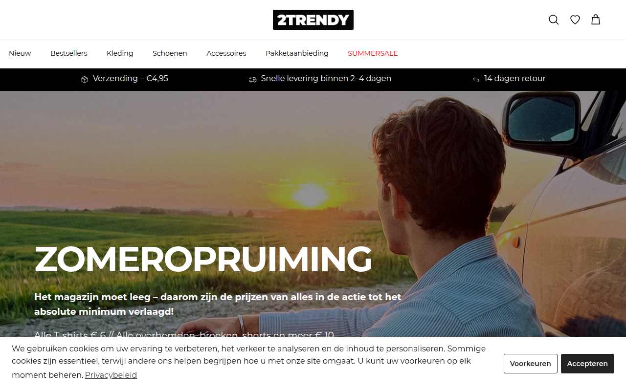 Screenshot van 2trendy.nl