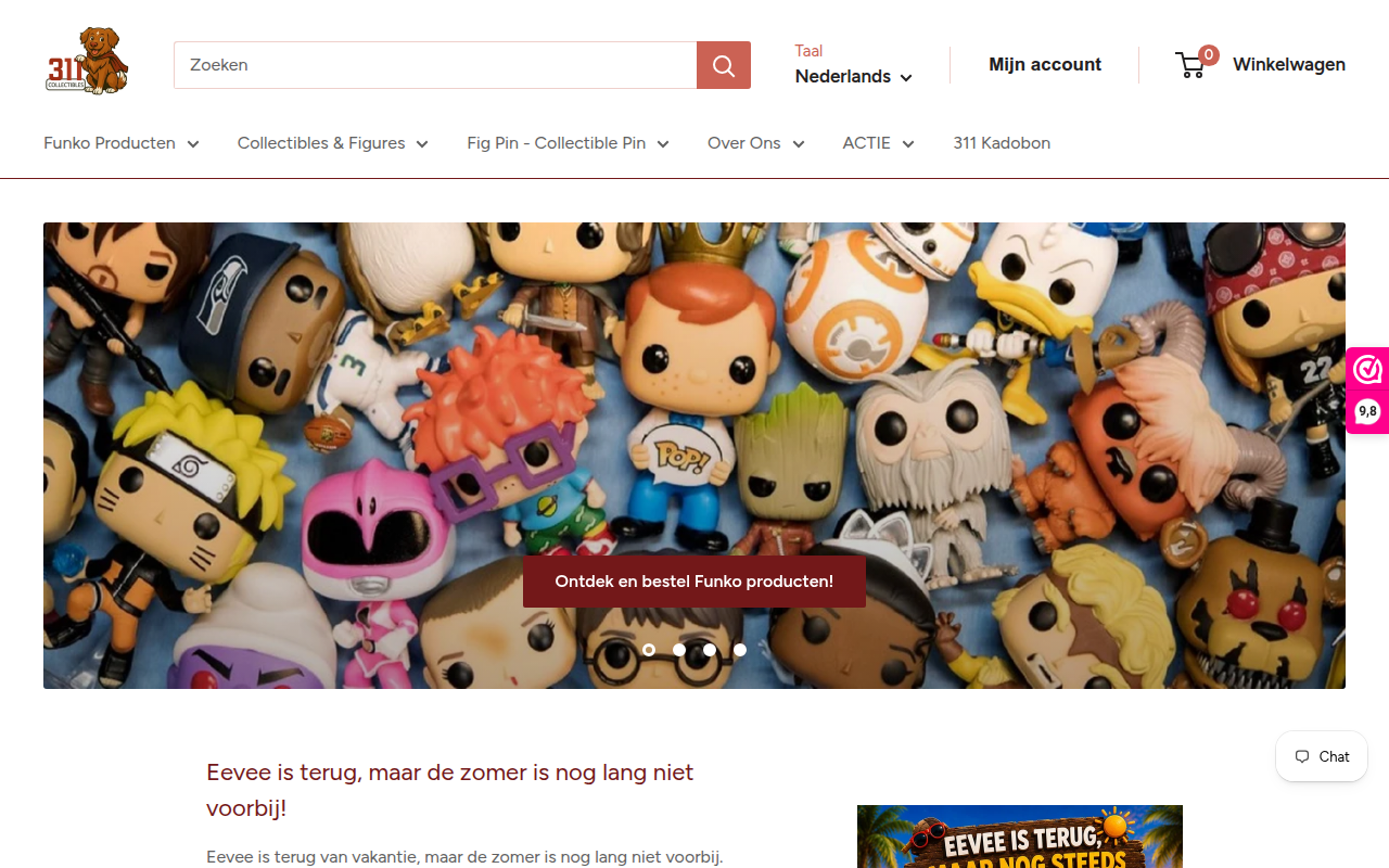 Screenshot van 311-collectibles.nl