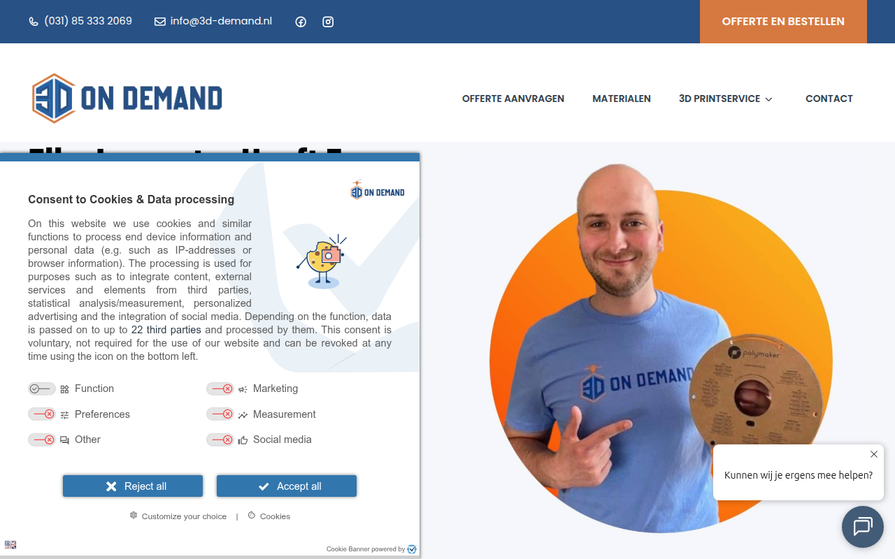 Screenshot van 3d-demand.nl
