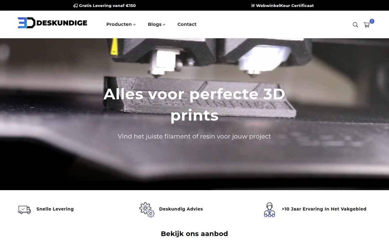 Screenshot van 3ddeskundige.nl