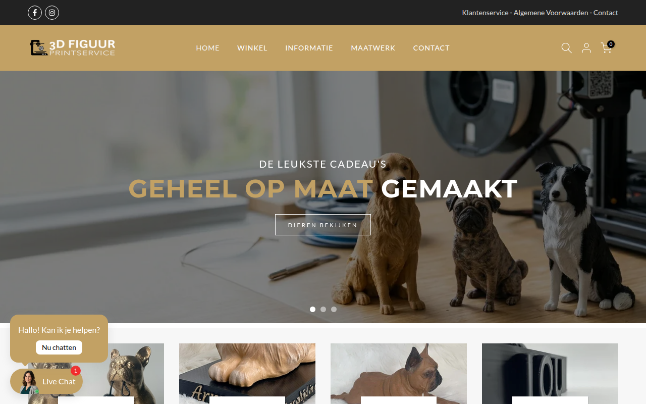 Screenshot van 3dfiguur.nl