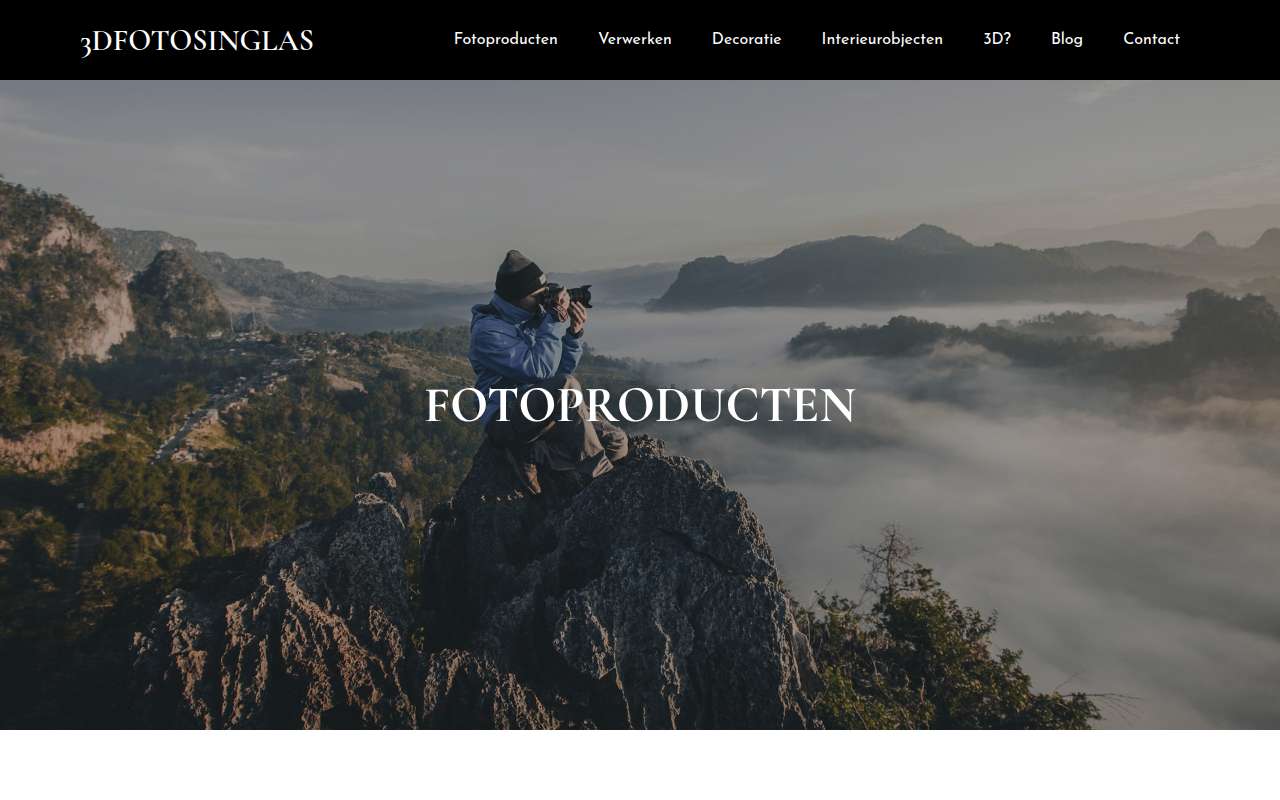 Screenshot van 3dfotosinglas.nl