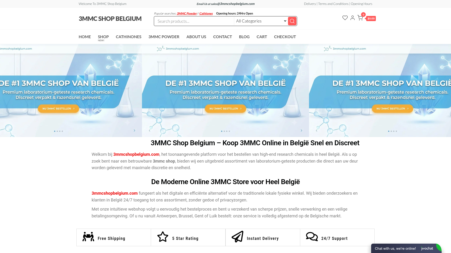 Screenshot van 3mmcshopbelgium.com