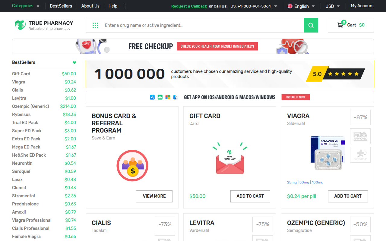 Screenshot van 5pharm.com