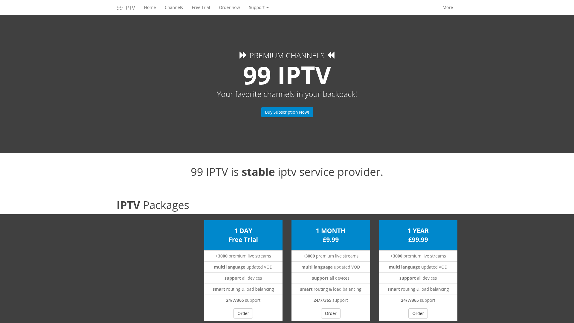 Screenshot van 99iptv.com