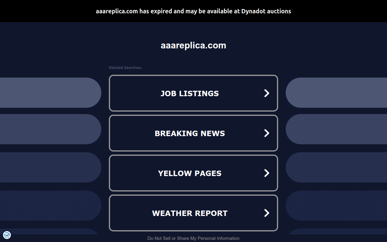 Screenshot van aaareplica.com