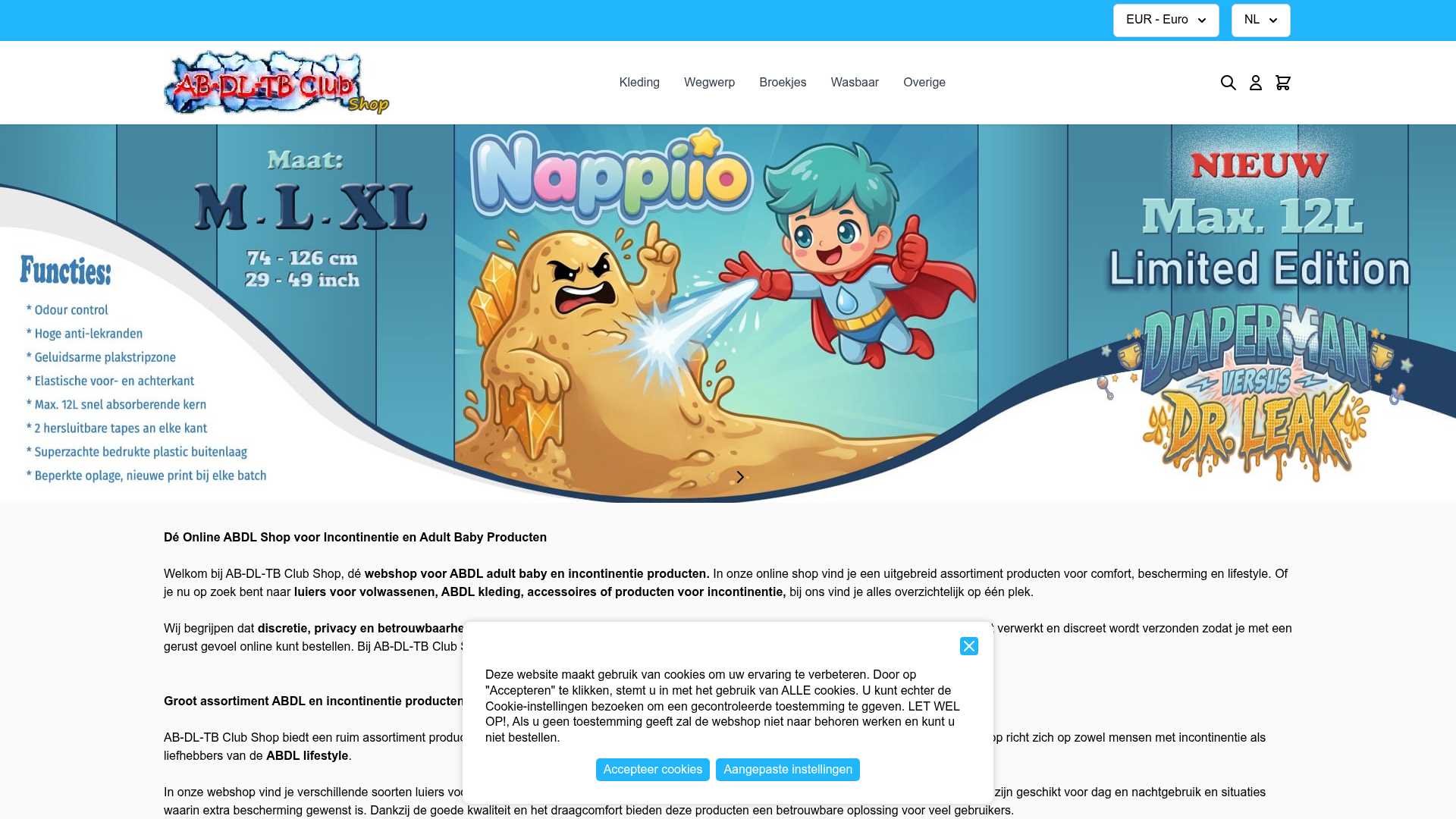 Screenshot van ab-dl-tb-club-shop.nl