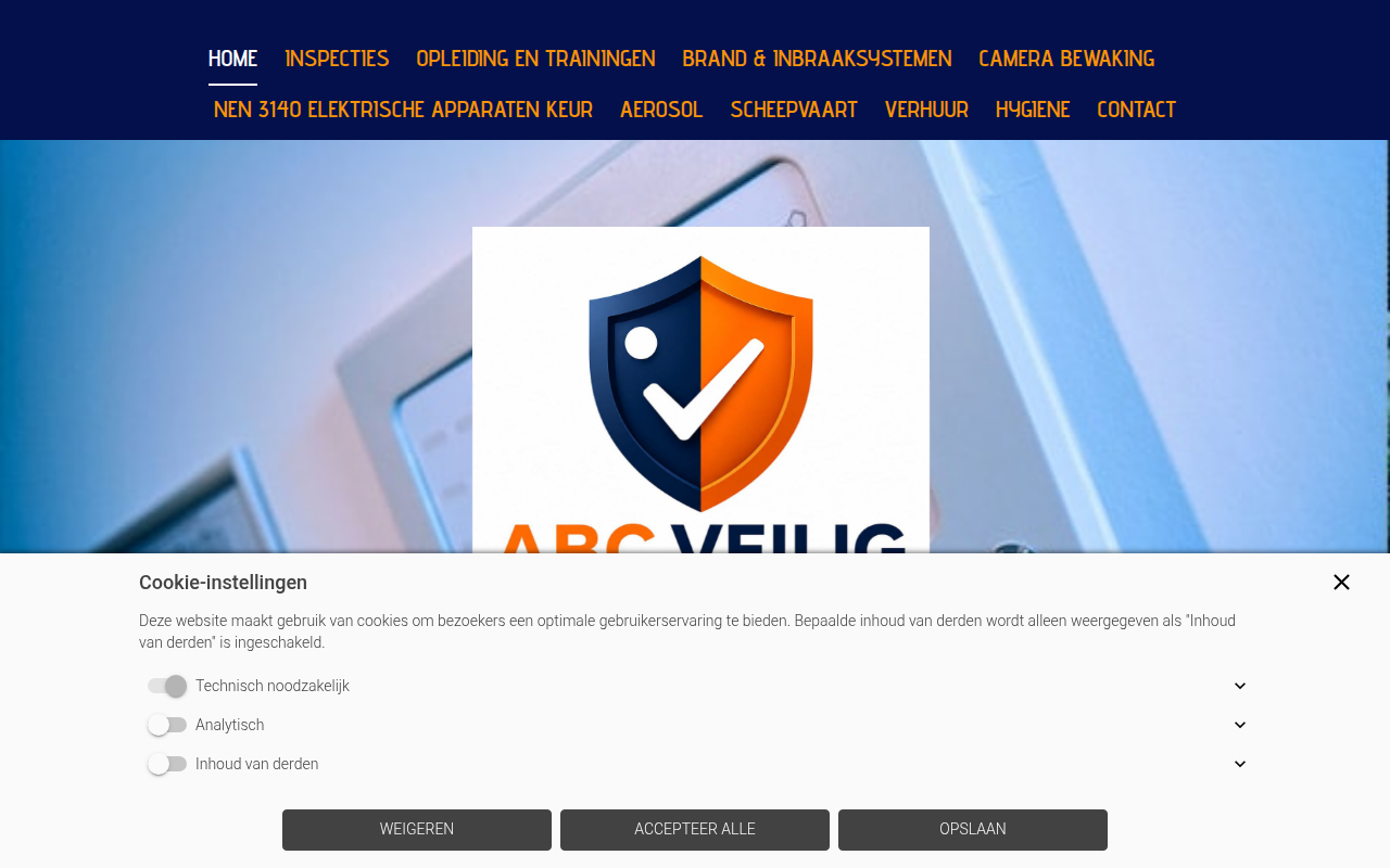 Screenshot van abcveilig.nl