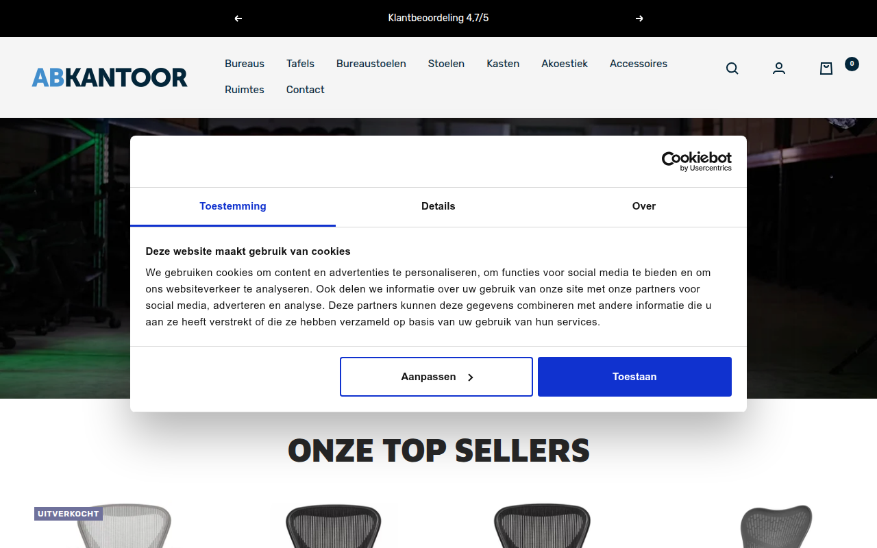 Screenshot van abkantoor.nl