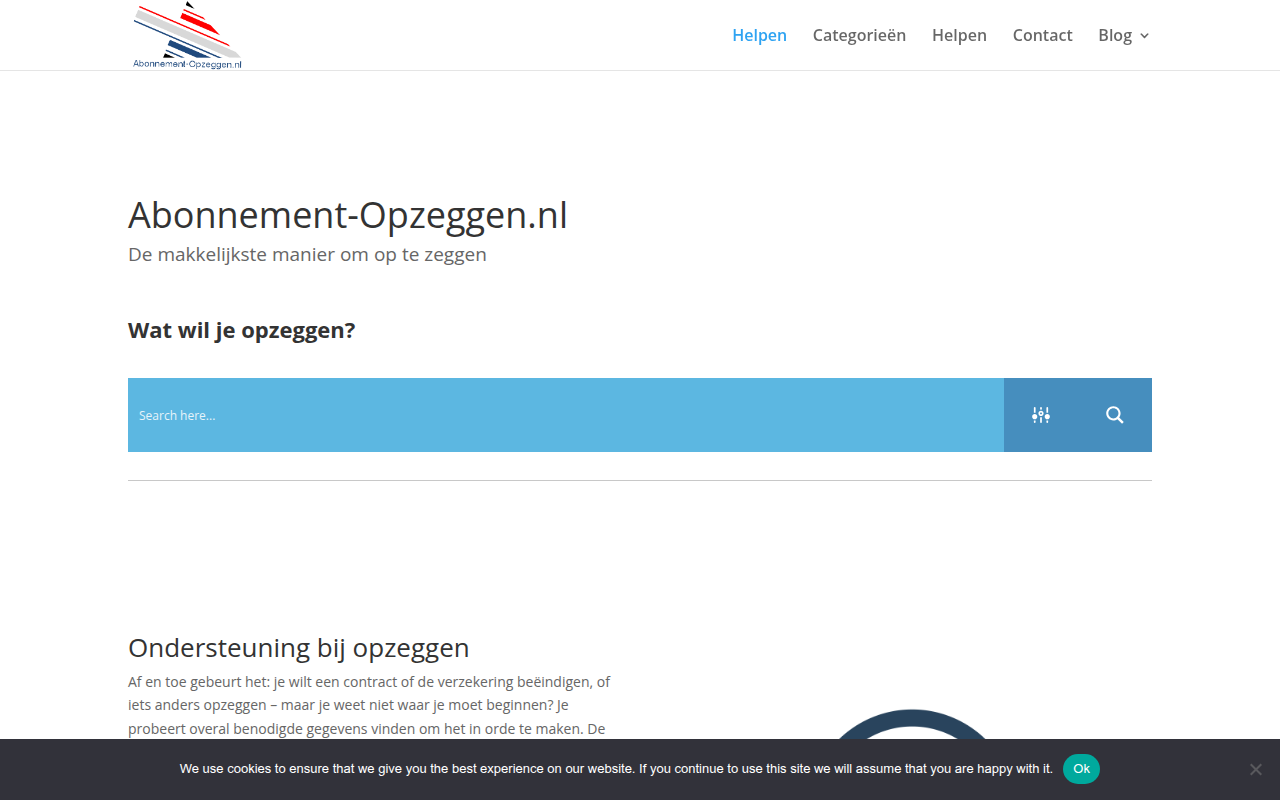 Screenshot van Abonnement-opzeggen