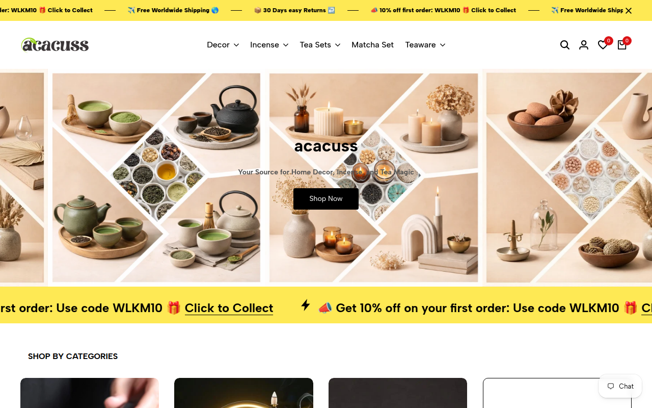 Screenshot van acacuss.com
