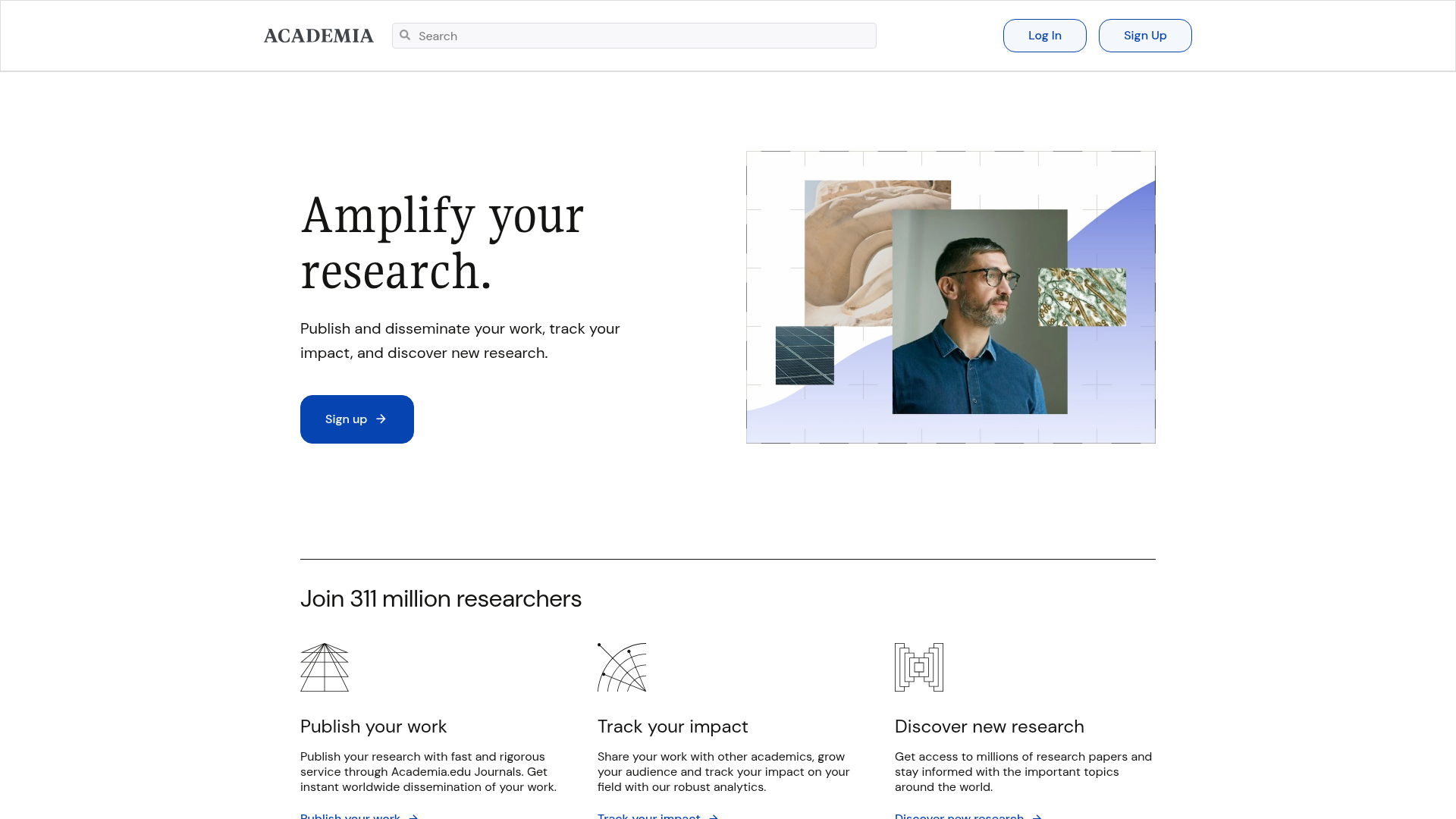 Screenshot van academia.edu