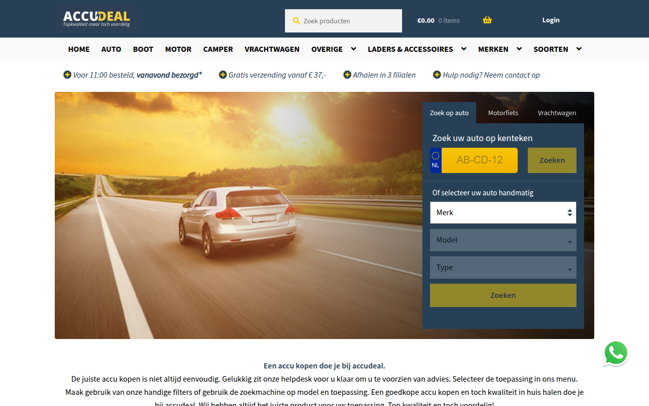 Screenshot van JBE Batteries B.V.