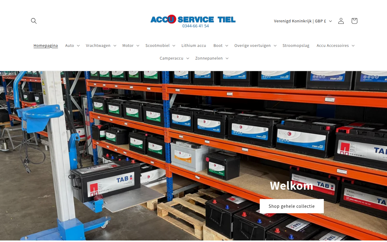 Screenshot van accushoptiel.nl