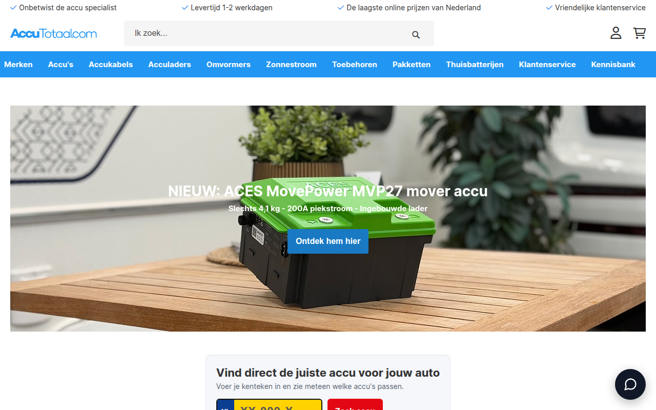 Screenshot van accutotaal.com