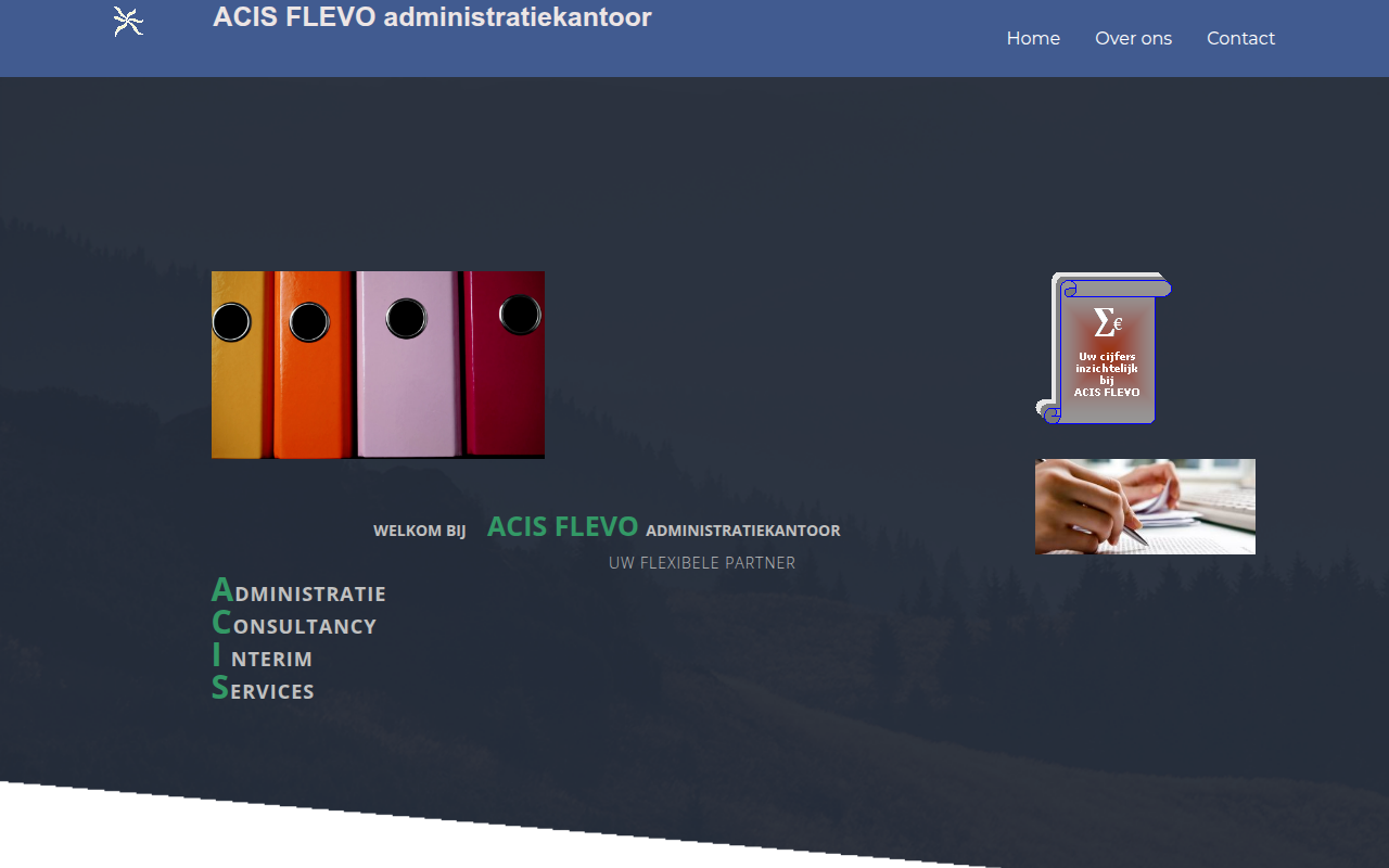 Screenshot van acisflevo.nl