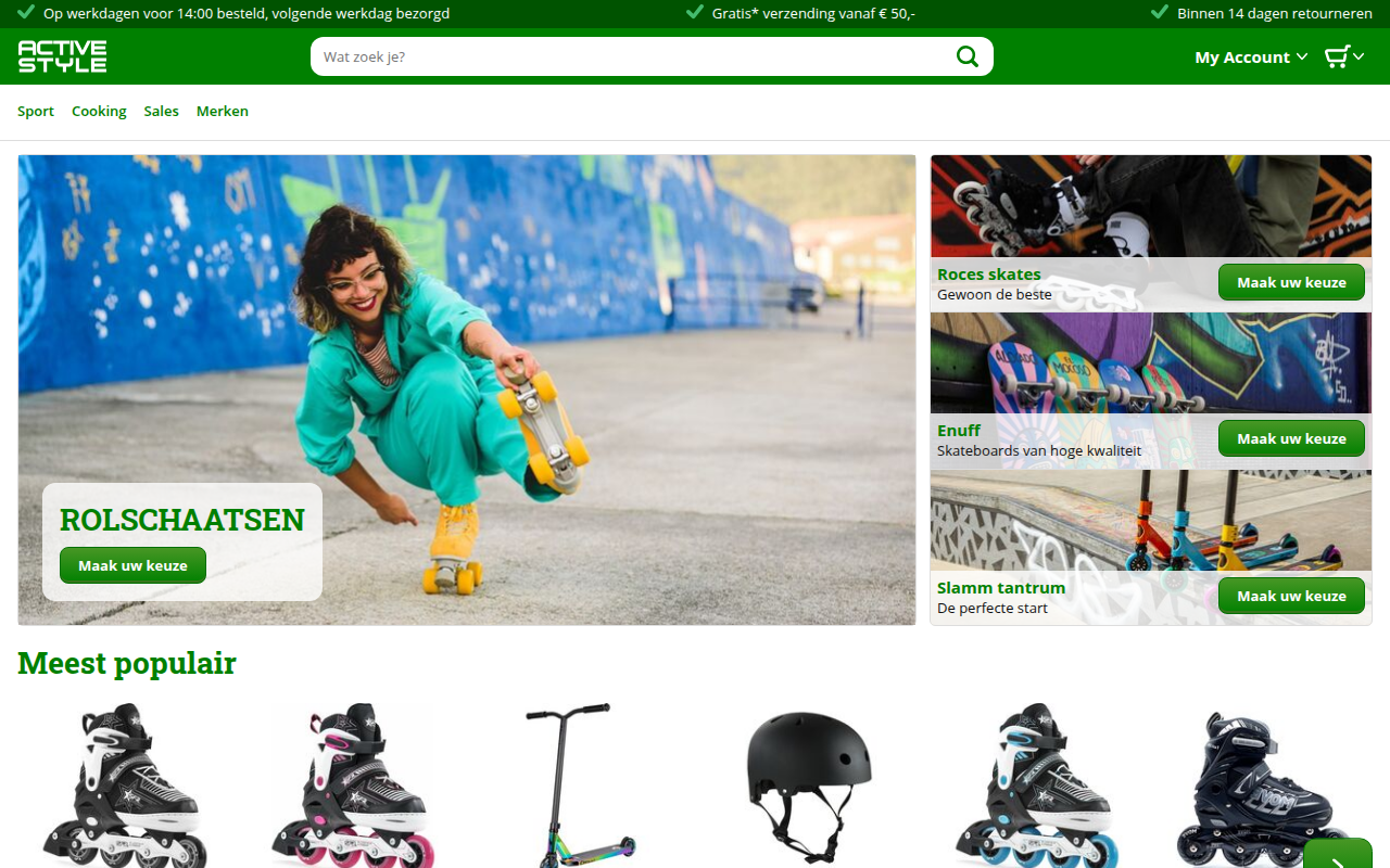 Screenshot van activestyle.nl