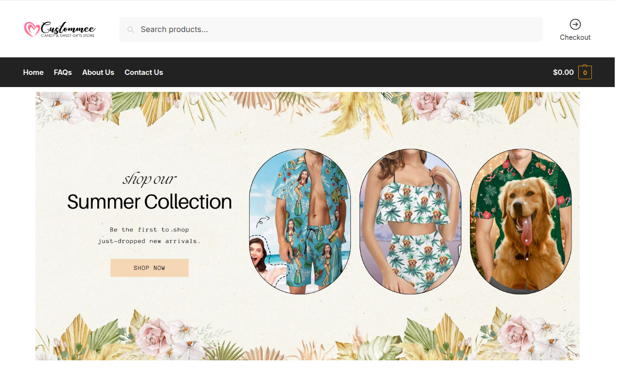 Screenshot van adorestyles.com