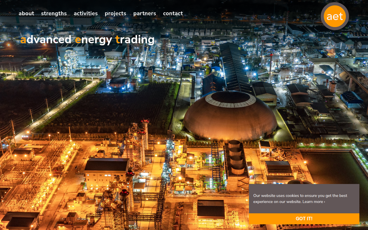 Screenshot van ae-trading.com