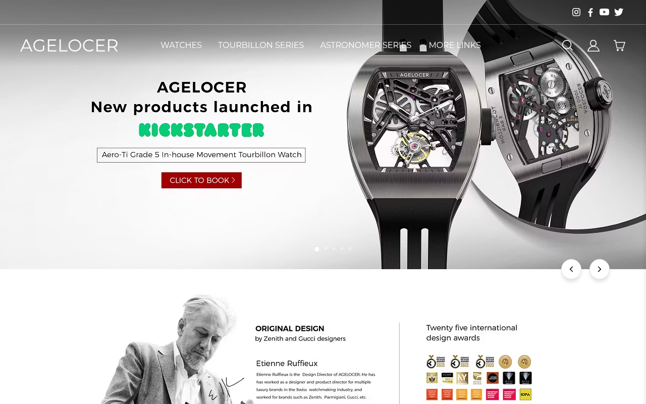 Screenshot van agelocershop.com