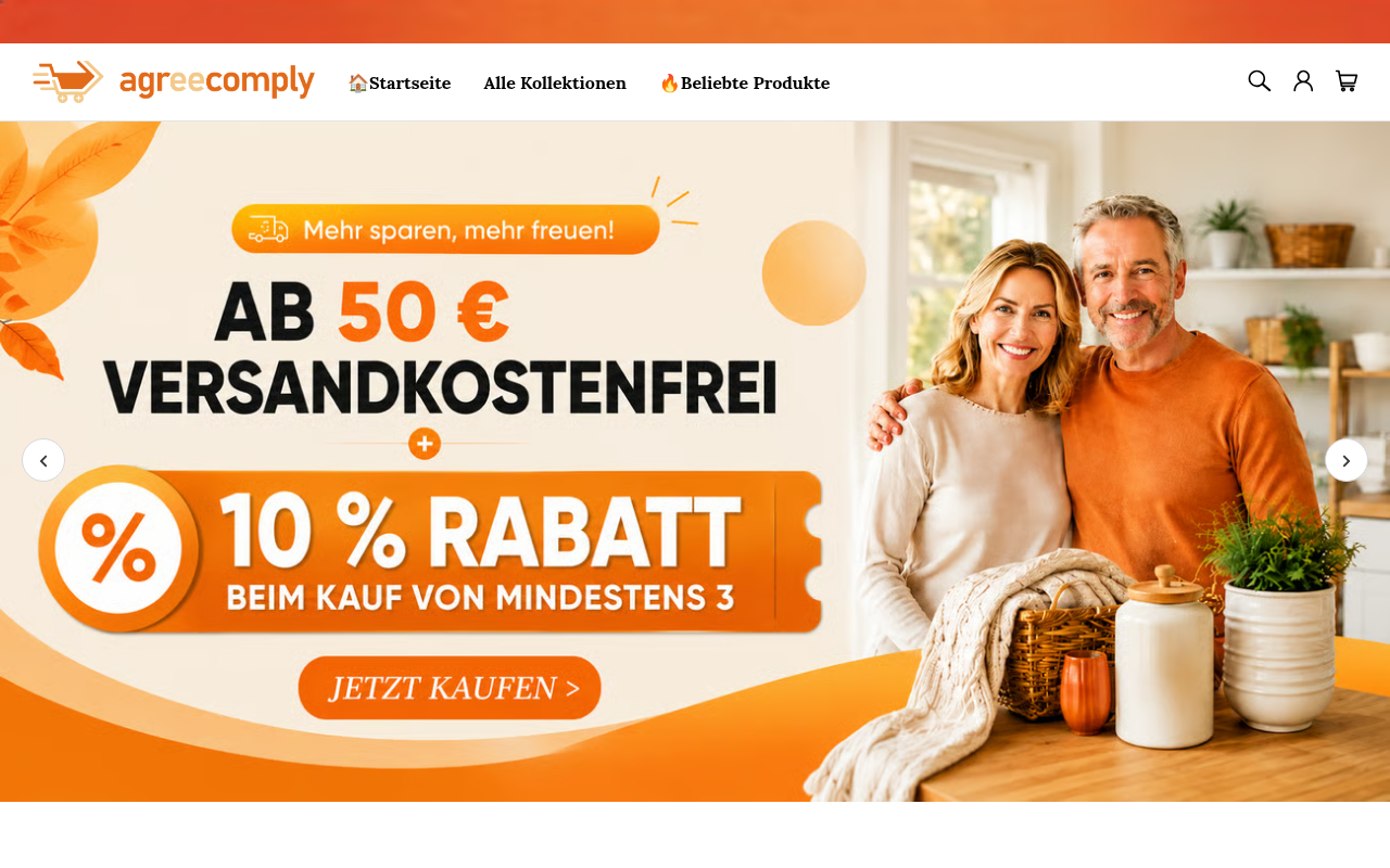 Screenshot van agreecomply.com