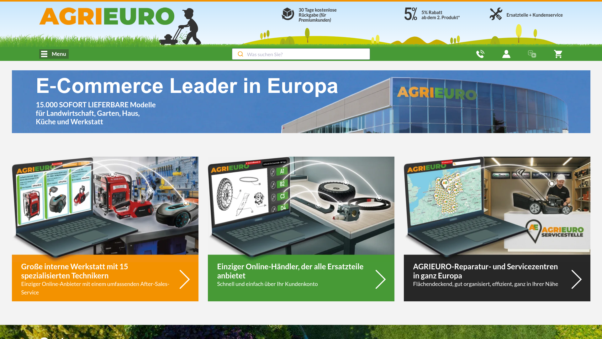 Screenshot van agrieuro.de