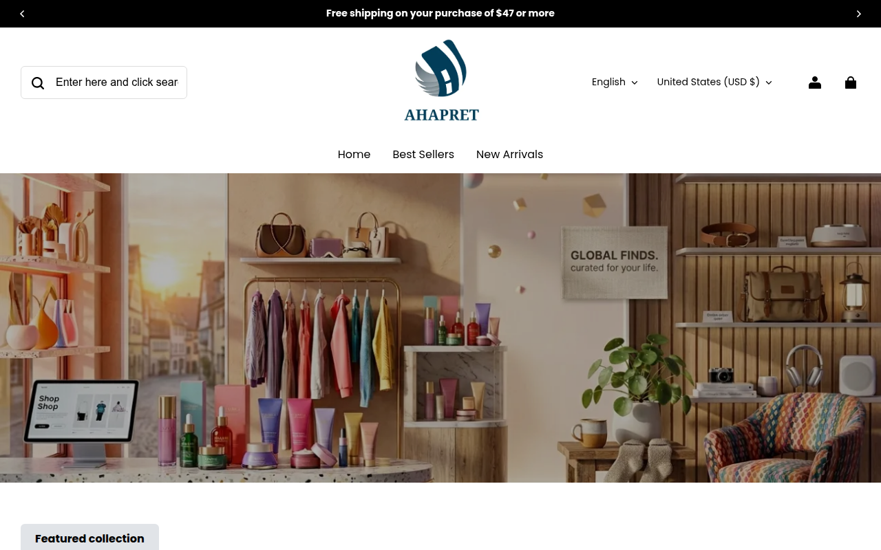 Screenshot van ahapret.com
