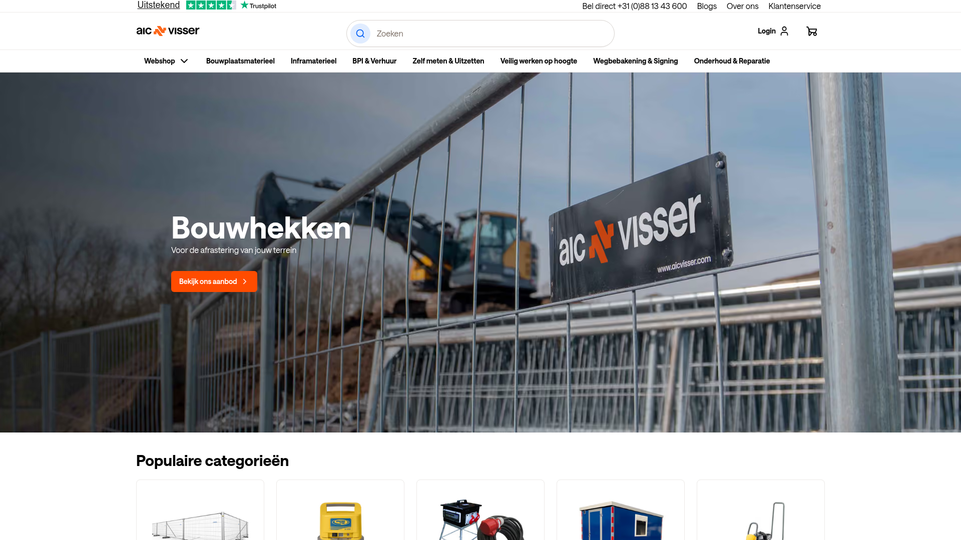 Screenshot van aic.nl