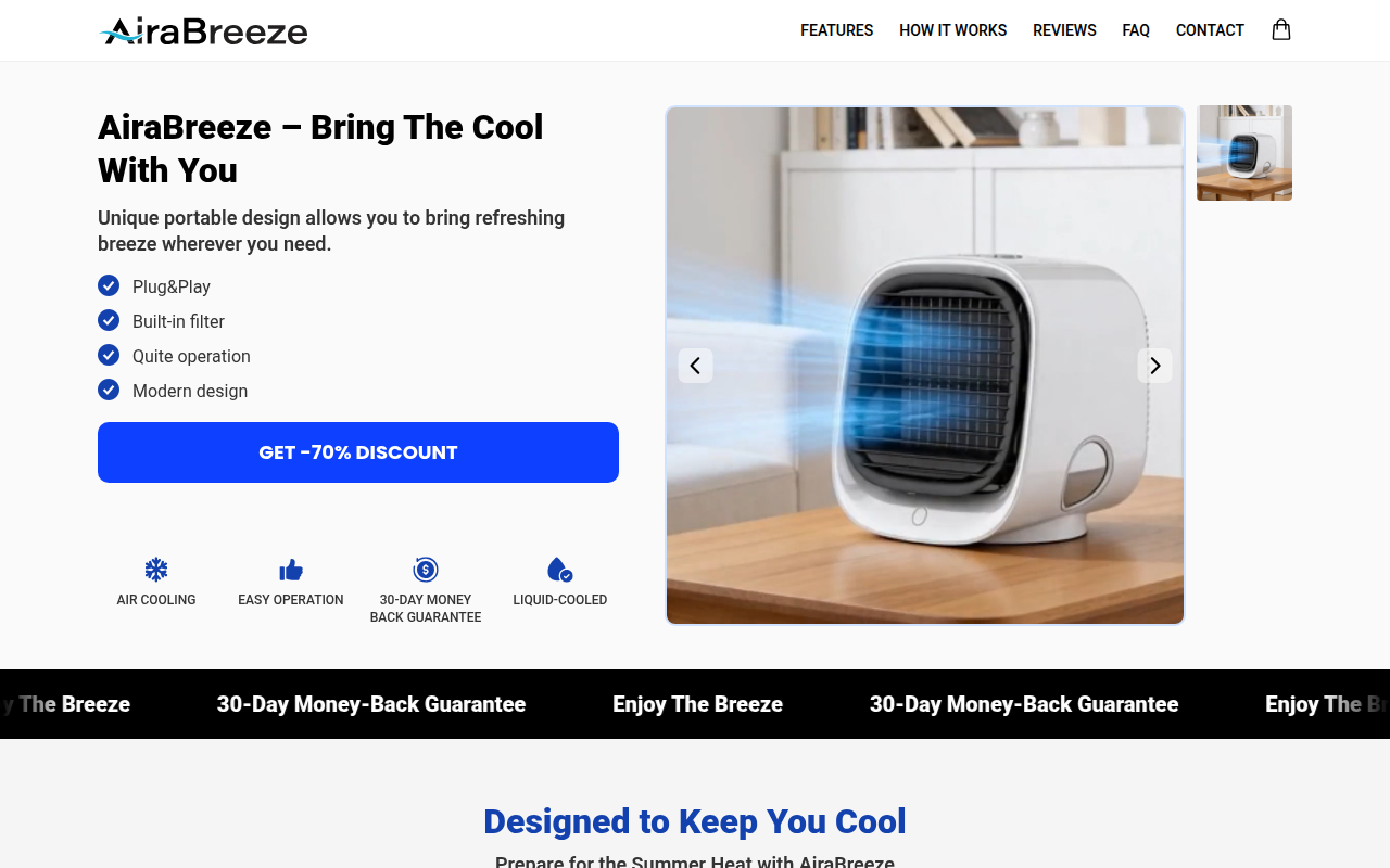 Screenshot van airabreeze.com