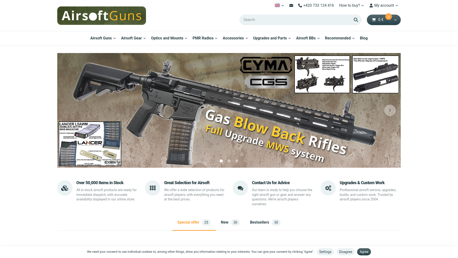 Screenshot van airsoftguns-europe.com