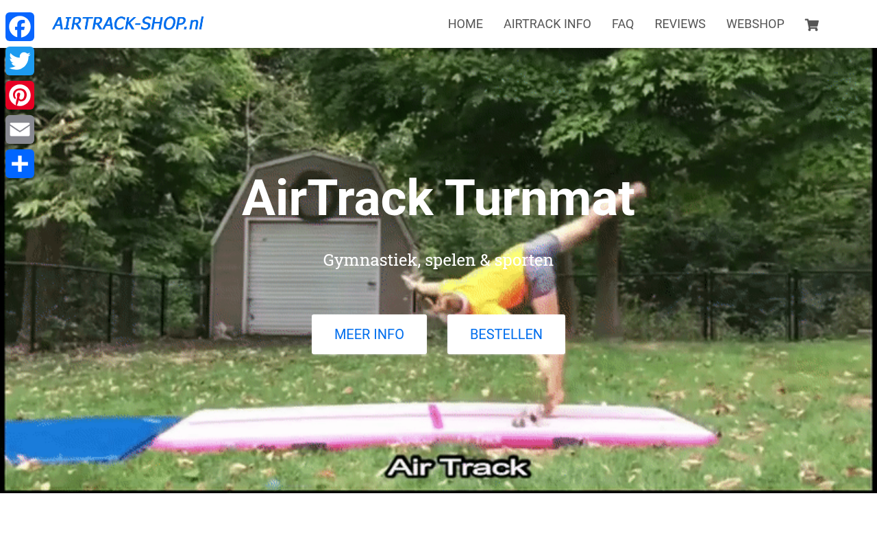 Screenshot van airtrack-shop.nl