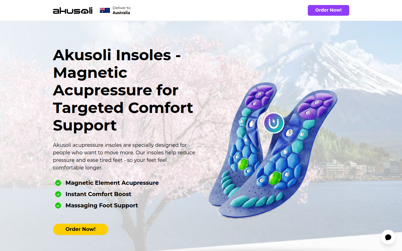 Screenshot van akusoli.com