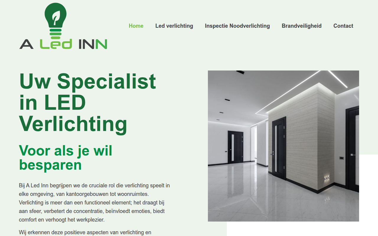 Screenshot van aledinn.nl
