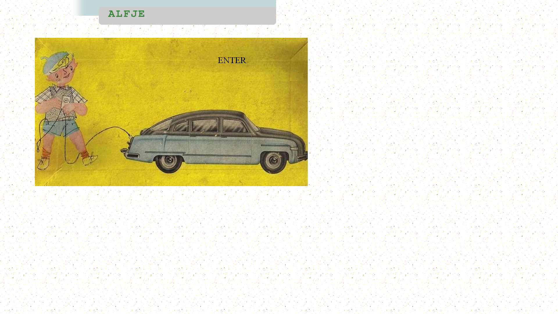 Screenshot van alfje.nl