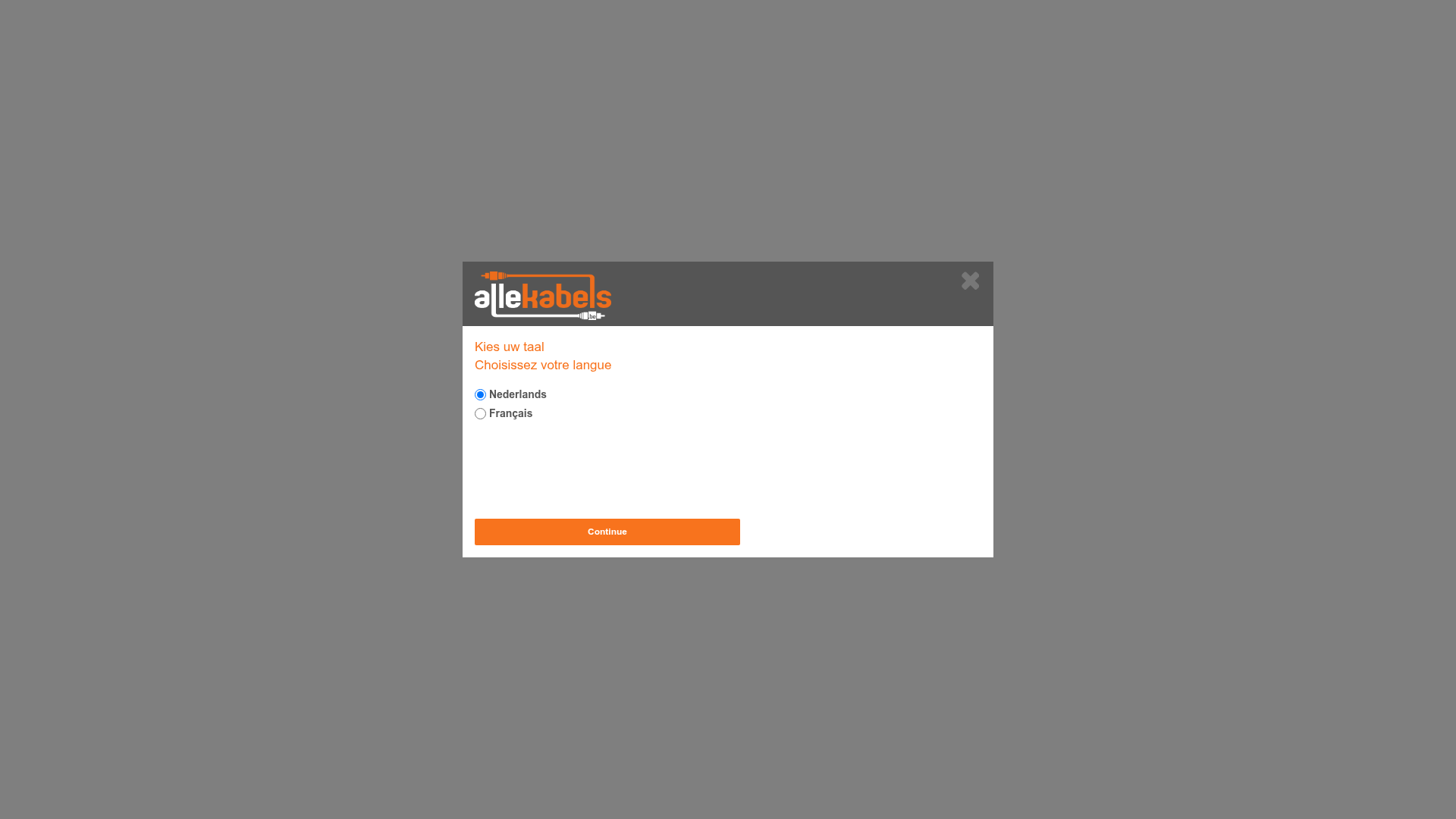 Screenshot van allekabels.be