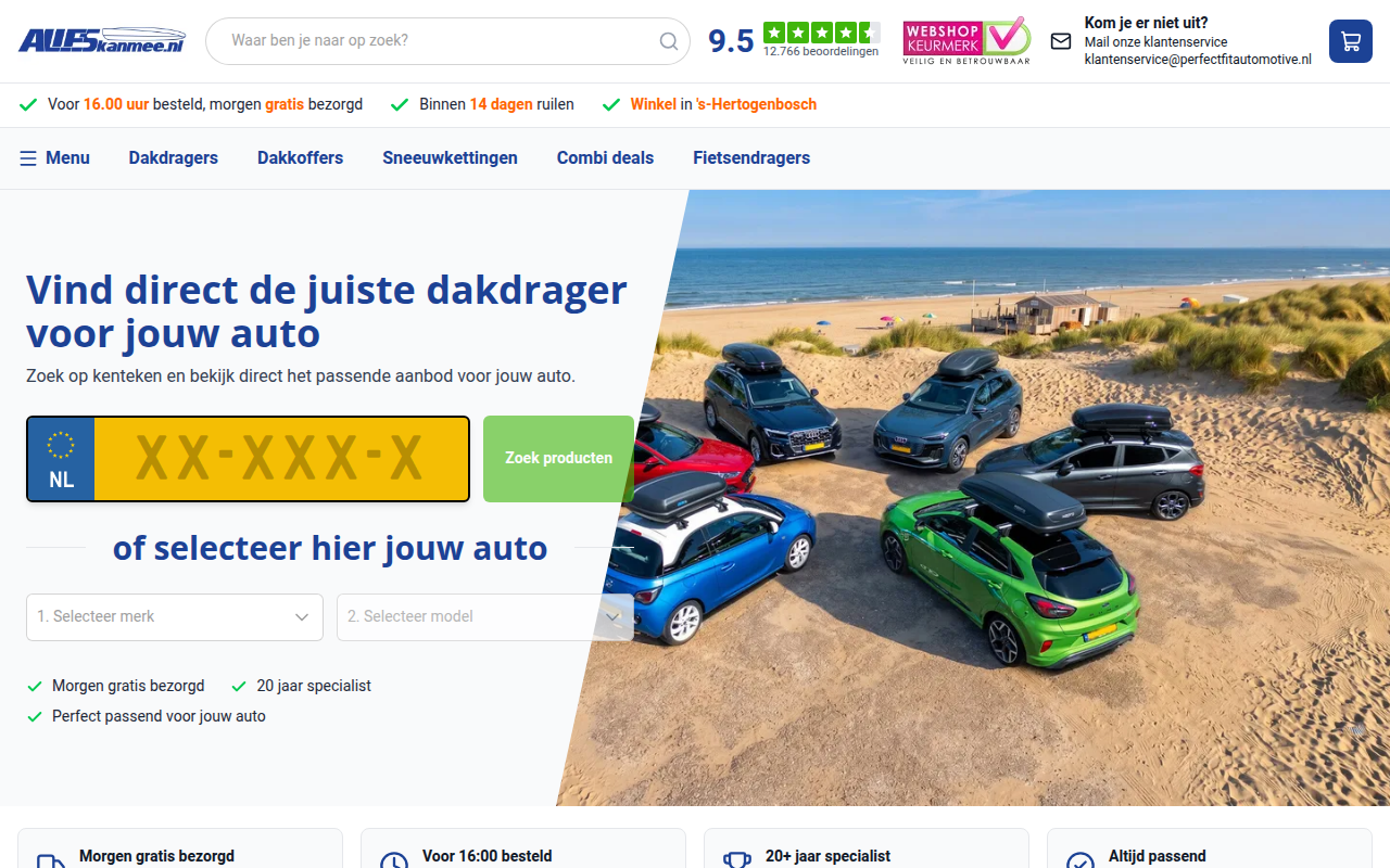 Screenshot van alleskanmee.nl