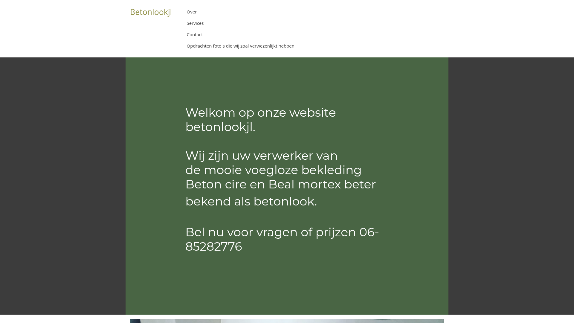 Screenshot van allesvanbeton.nl