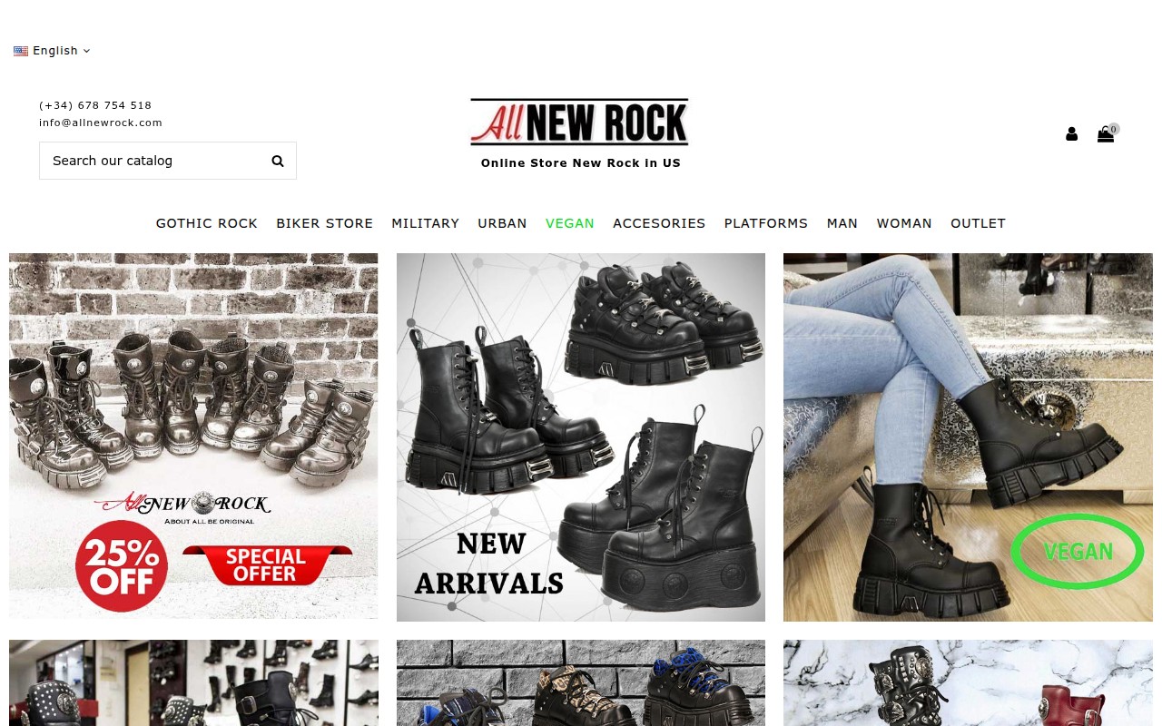 Screenshot van allnewrock.com