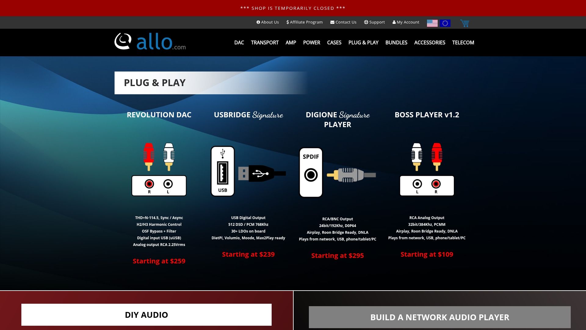 Screenshot van allo.com