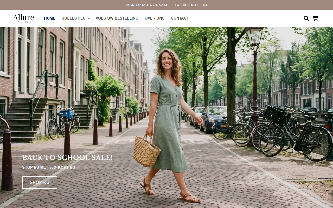 Screenshot van allure-fashion.nl